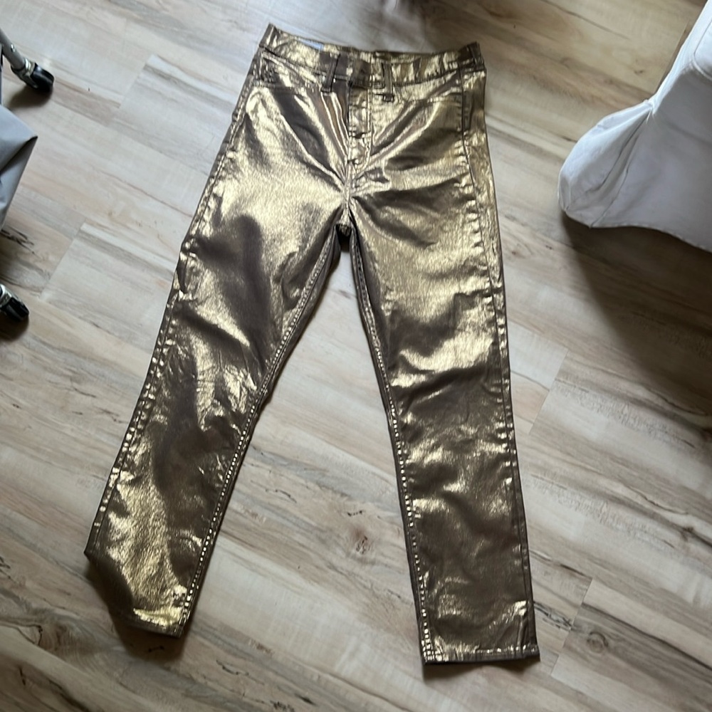 Gap gold jeans
